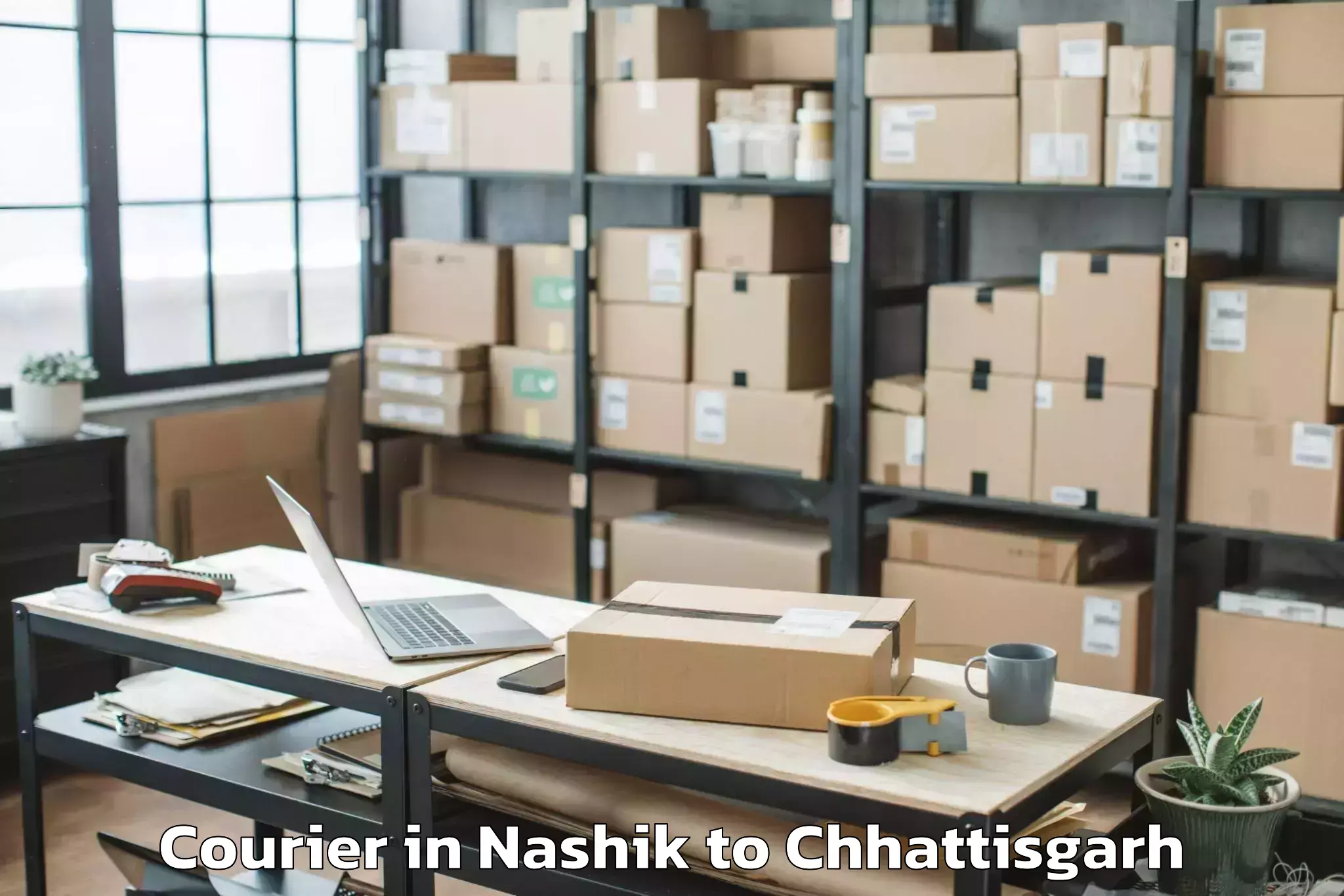 Book Nashik to Icfai University Raipur Durg Courier Online